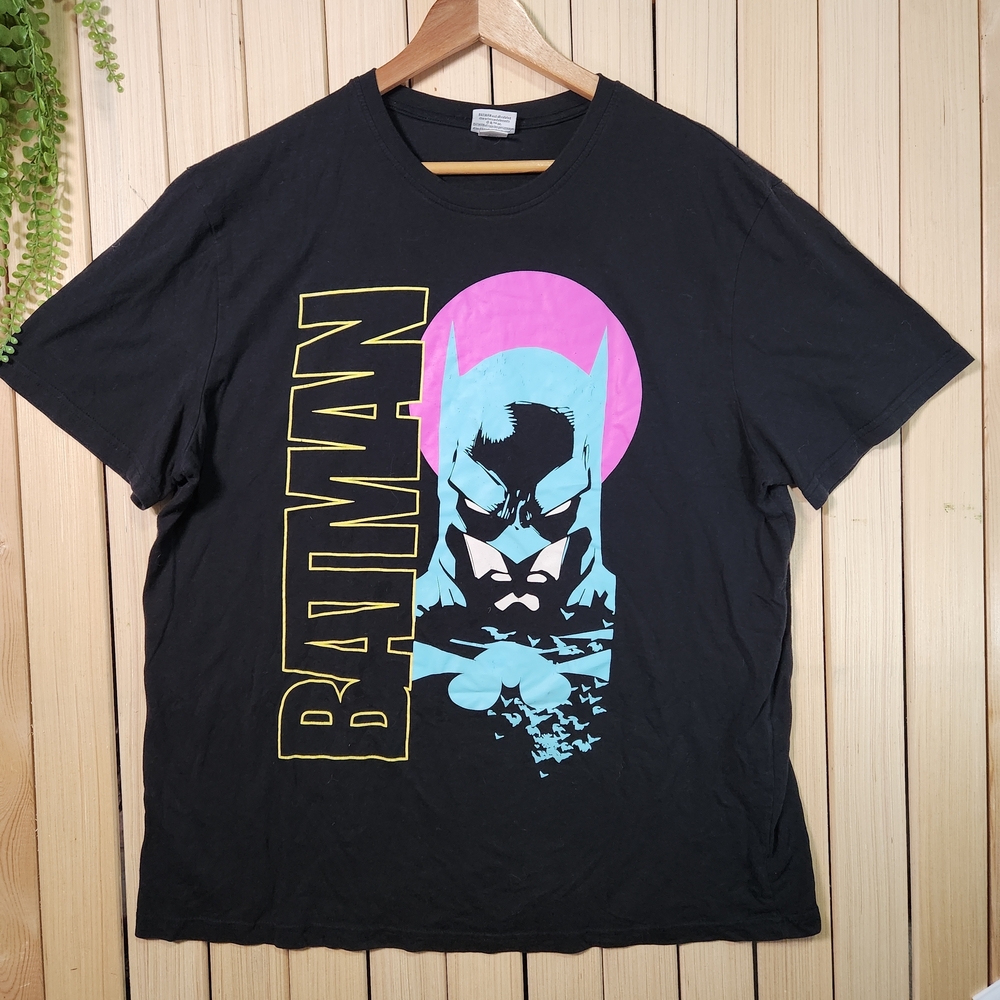 Batman Graphic Shirt Black. Super Hero Tee